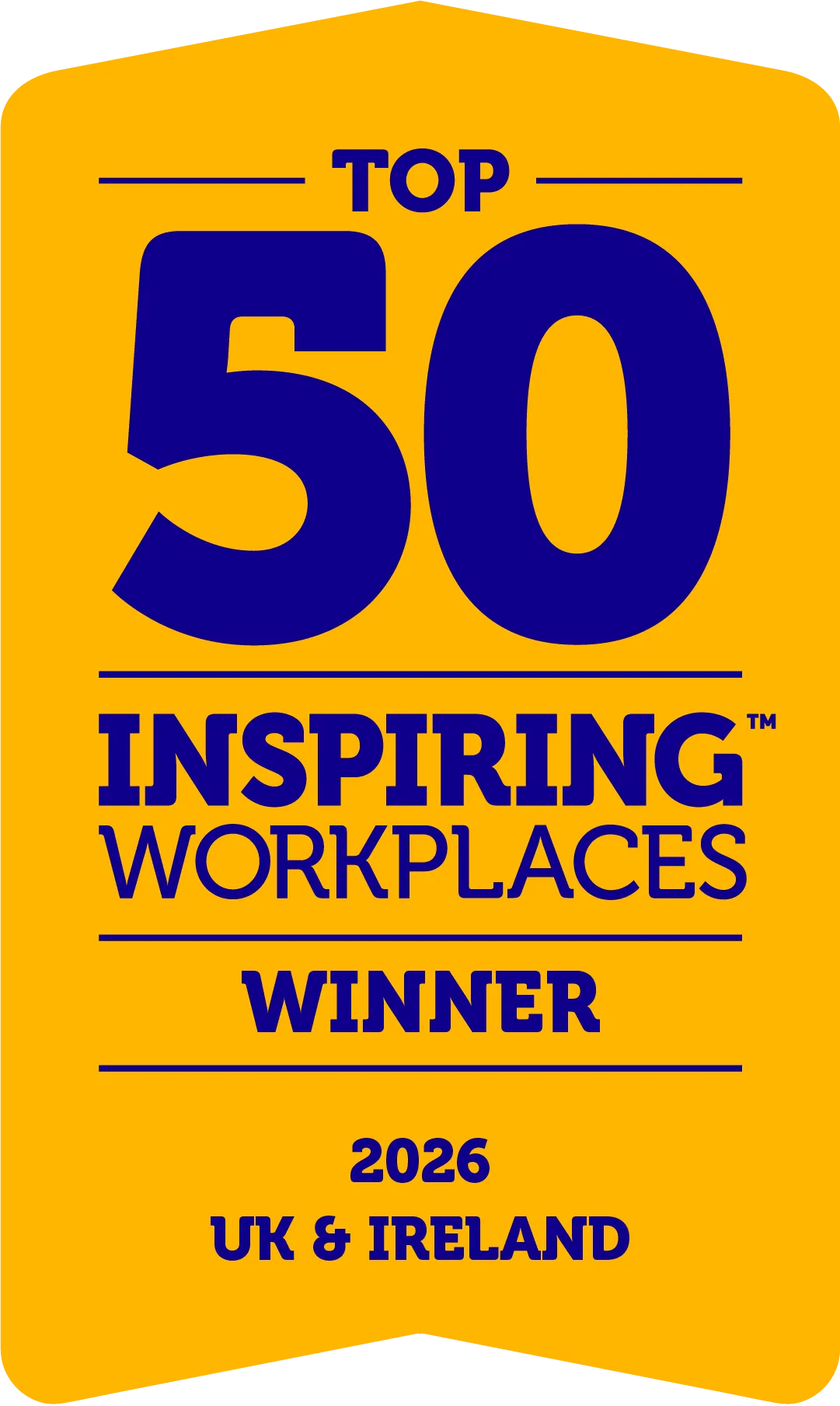 Top 100 Inspiring Workplaces Winner 2025 Global